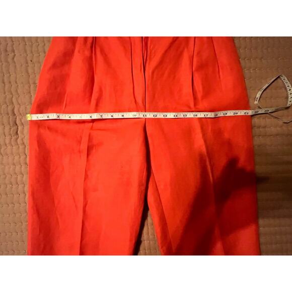 Jean Charles de Castelbajac Vintage Linen Pleated High Waist wideleg pant Sz 12 - Picture 10 of 10